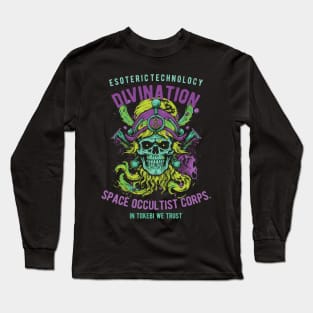 Space Occultist Skull Long Sleeve T-Shirt